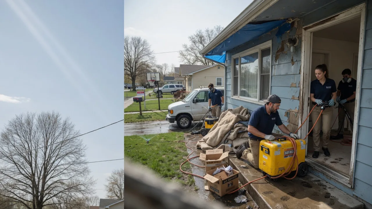 Basement Flood Cleanup in Sheffield, IL near me